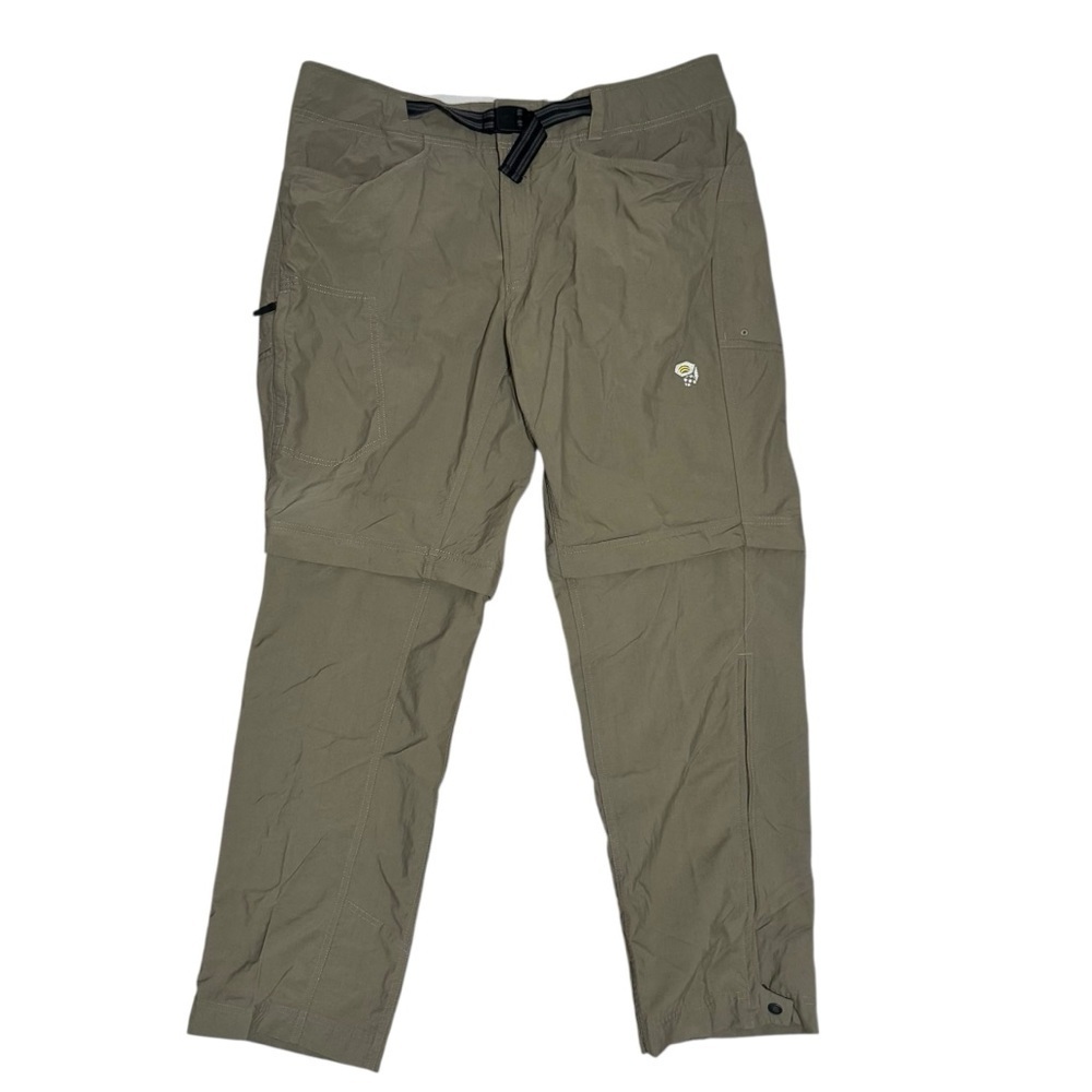 Mountain Hardwear Basin Trek Convertible Cargo Pant Tan Performance Wear Size XL